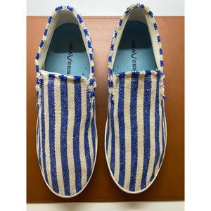 SeaVees Baja Slip-On Sneakers Women 8.5 Ultramar‎ Newport Stripe Beach Preppy
